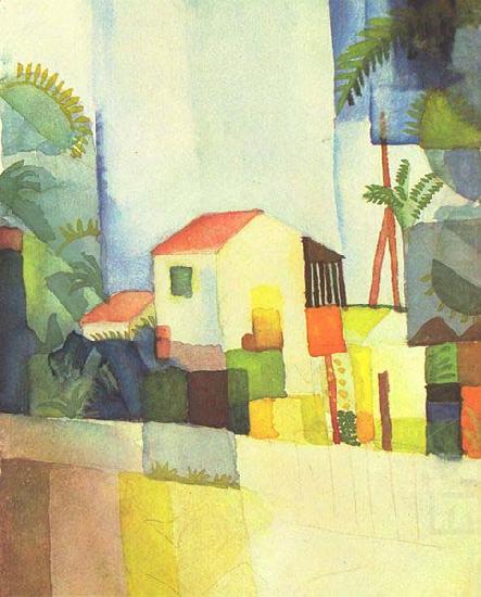 August Macke Helles Haus china oil painting image